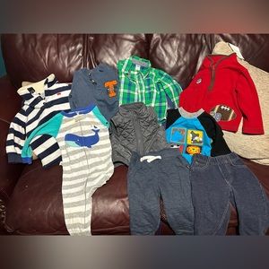 Bundle of 6 to 12 months boy winter clothes